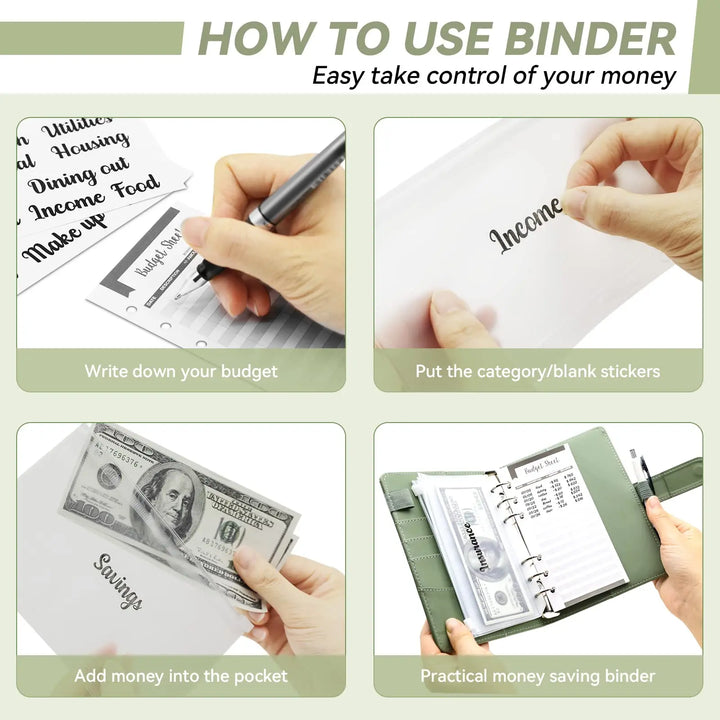 A6 Budget Binder with Cash Envelopes